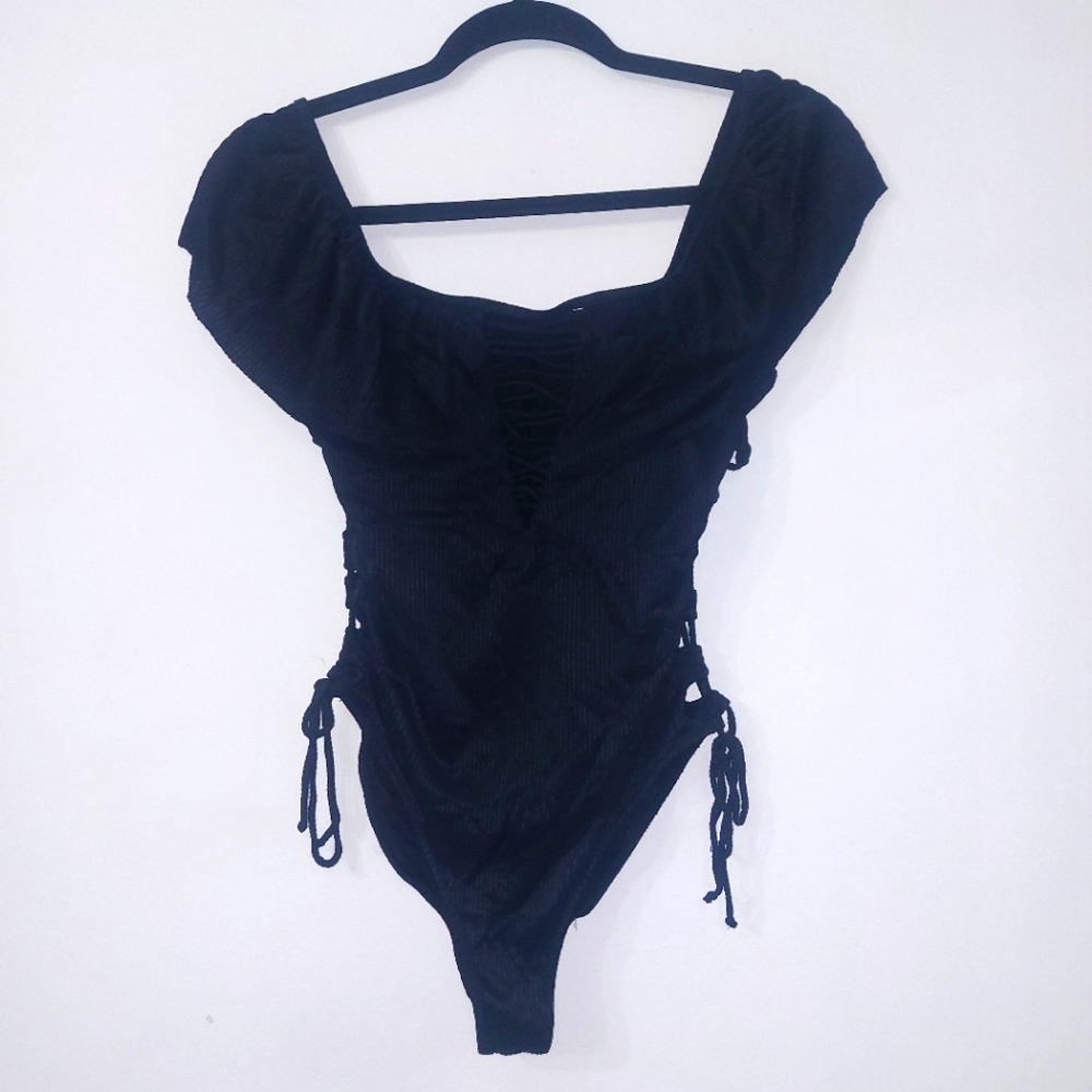 Black One-Piece Swimwear Tinibikini Size M